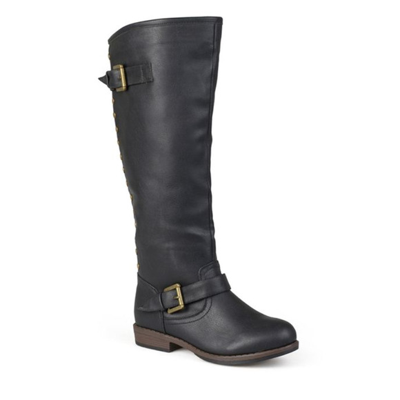 Journee Collection Shoes - Journee Collection Spokane Knee-High Boots Black Women's Size 8